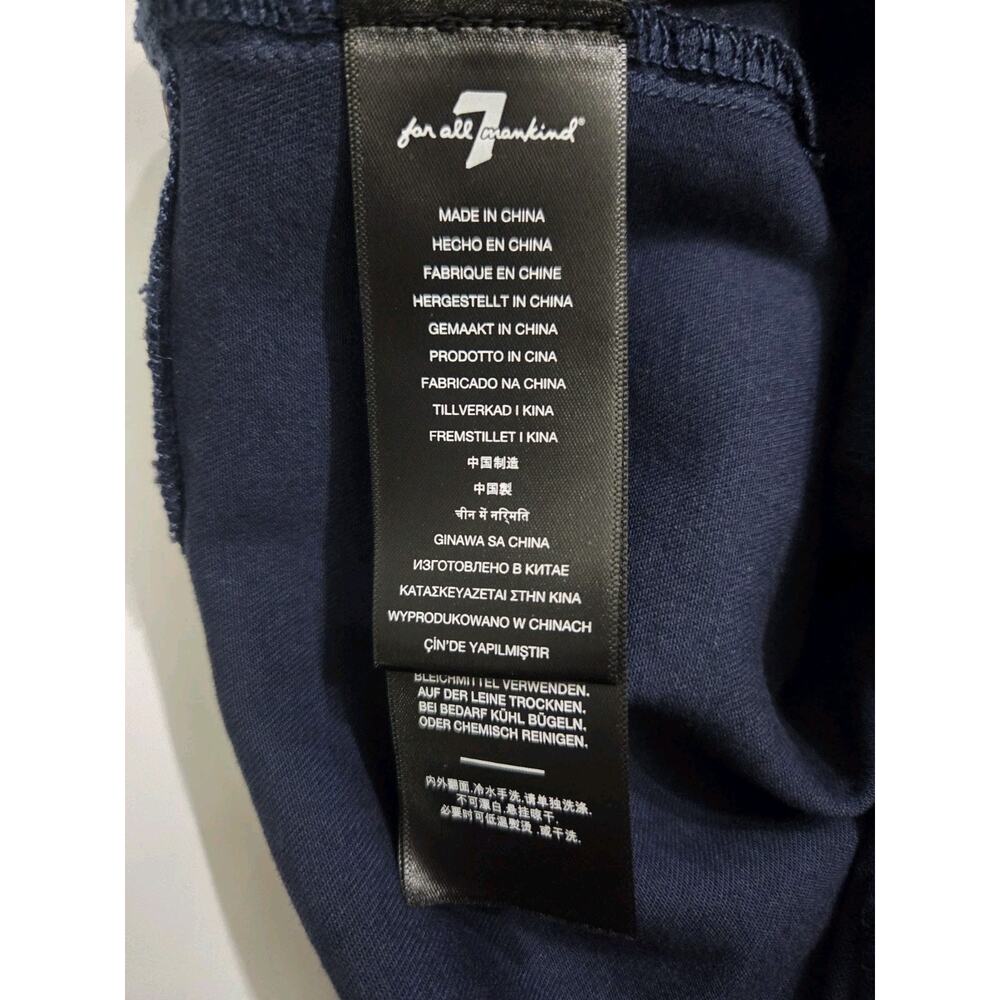 NWT 7 For All Mankind HighRise Ankle Skinny Coated Jeans Women 26 Royal Purple - Picture 10 of 12